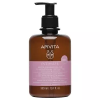 Apivita Intimate Gentle Cleansing Gel For The Intimate Area For Daily Use - Мягкий очищающий гель Ромашка и прополис для ежедневной интимной гигиены, 300 мл