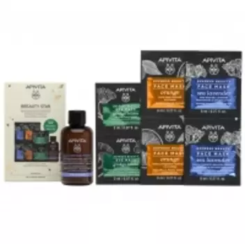 Apivita - Набор «Бестселлеры Apivita» (очищающая пенка 75 мл + 6 масок для лица)