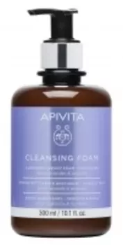 Apivita - Очищающая пенка для лица и глаз с Оливой, Лавандой и Прополисом, 300 мл