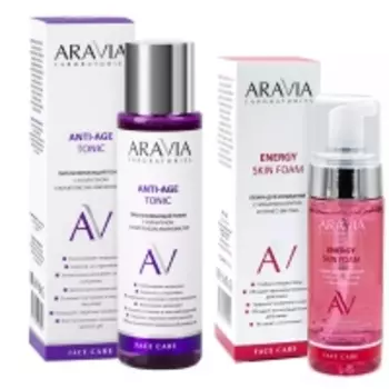Aravia Laboratories - Набор "Очищение и увлажнение": пенка, 150 мл + тоник, 250 мл