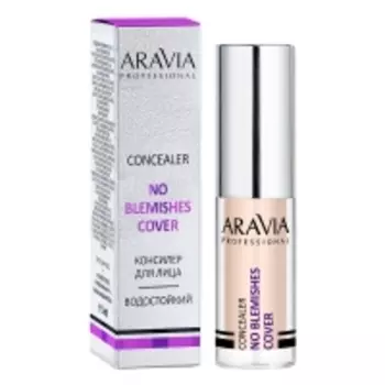 Aravia Professional - Консилер стойкий водоотталкивающий для коррекции несовершенств No Blemish Cover, 04 concealer, 5 мл