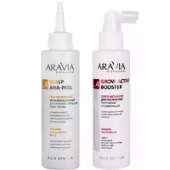 Aravia Professional - Набор "Очищение и укрепление": гель-эксфолиант, 150 мл + спрей-активатор, 150 мл
