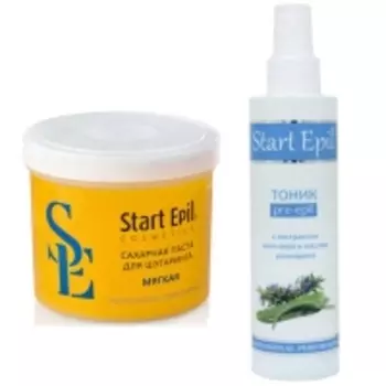 Aravia Professional - Сахарная паста для депиляции "Мягкая", 750 гр + Тоник перед депиляцией для чувств. кожи с экстрактом алоэ вера и маслом розмарина, 200 мл