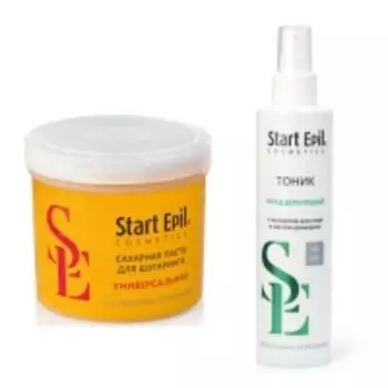 Aravia Professional - Сахарная паста для депиляции ""Универсальная", 750 гр + Тоник перед депиляцией для чувств. кожи с экстрактом алоэ вера и маслом розмарина, 200 мл