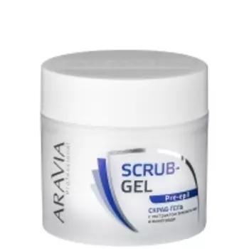 Aravia Professional - Скраб-гель перед депиляцией с экстрактом зеленого чая и винограда, 300 мл