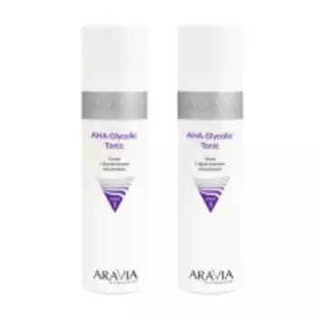 Aravia Professional - Тоник с фруктовыми кислотами AHA - Glycolic Tonic, 2х250 мл
