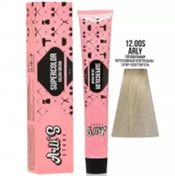 Arli's Story Cтойкая крем-краска с кератином Supercolor Color Cream, 12.00S Специальный интенсивный нейтральный, 60 мл