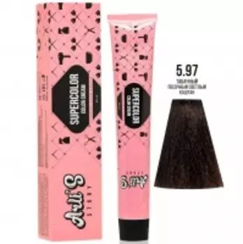Arli's Story Cтойкая крем-краска с кератином Supercolor Color Cream, 5.97 Табачный песочный светлый каштан, 60 мл