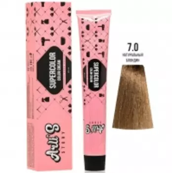 Arli's Story Cтойкая крем-краска с кератином Supercolor Color Cream, 7.0 Натуральный блондин, 60 мл
