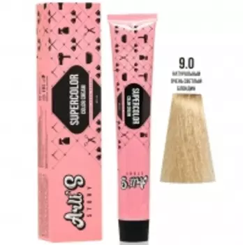 Arli's Story Cтойкая крем-краска с кератином Supercolor Color Cream, 9.0 Натуральный очень светлый блондин, 60 мл