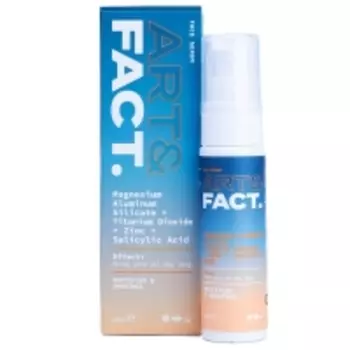 Art&Fact - Увлажняющая и матирующая себорегулирующая эмульсия Magnesium Aluminum Silicate + Titanium Dioxide + Zinc + Salicylic Acid, 30 мл