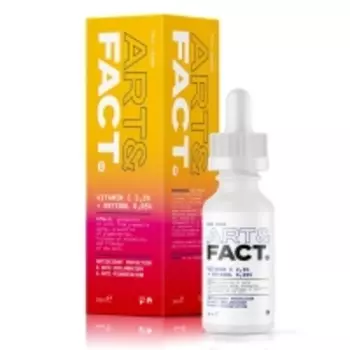 Art&Fact - Антиоксидантная сыворотка с витамином С 2,3% + ретинолом 0,05% для лица, 30 мл