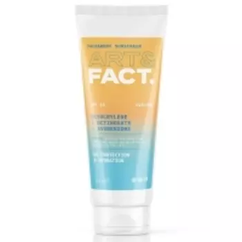 Art&Fact - Ежедневный солнцезащитный крем SPF 50 с химическими фильтрами Octocrylene + Octinoxate + Avobenzone. Face&body sunscreen для всех типов кожи лица и тела, 150 мл