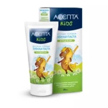 Асепта - Паста зубная детская гелевая от 4 до 8 лет, 50 мл