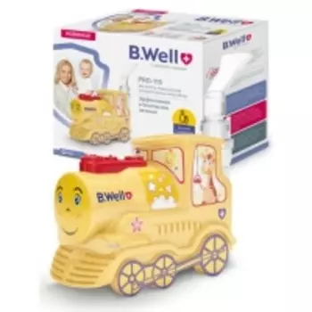 B.Well - Ингалятор PRO-115 компрессорный паровозик, 1 шт