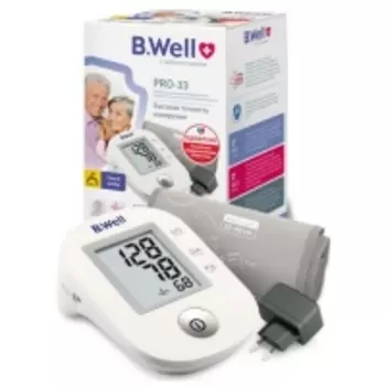 B.Well - Тонометр PRO-33 автомат с адаптером