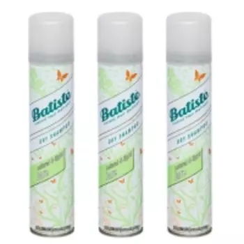 Batiste Dry Shampoo Bare - Сухой шампунь для волос Bare с цветочным ароматом, 3х200 мл