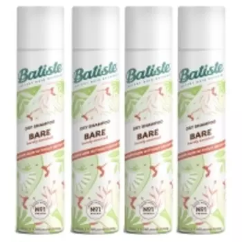 Batiste Dry Shampoo Bare - Сухой шампунь для волос Bare с цветочным ароматом, 4х200 мл
