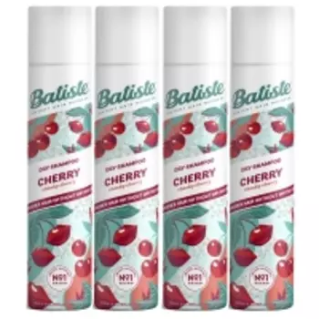 Batiste Dry Shampoo Cherry - Сухой шампунь для волос Cherry с ароматом вишни, 4х200 мл