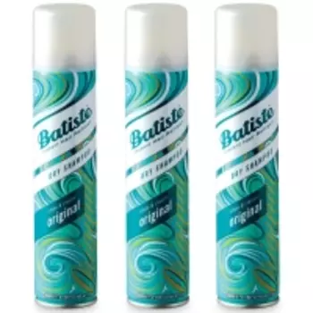 Batiste Original - Сухой шампунь для волос Original с классическим ароматом, 3х200 мл