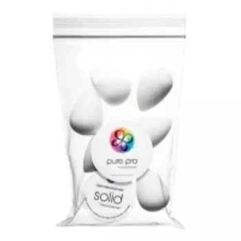 Beautyblender - Спонжи Пьюр белые, 6 шт и мыло для очистки, 30 г