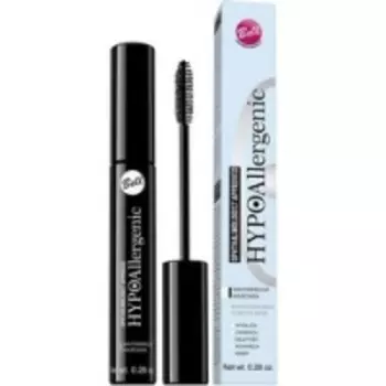 Bell Hypoallergenic Waterproof Mascara - Тушь для ресниц водостойкая, гипоаллергенная, тон 01, черный, 8 мл