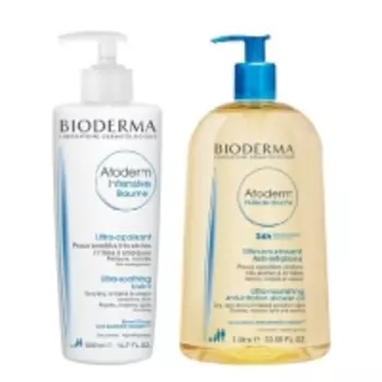 Bioderma - Бальзам Интенсив, 500 мл + Масло для душа, 1 л
