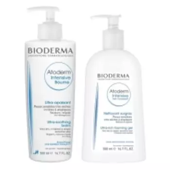 Bioderma - Бальзам Интенсив + Гель-мусс Интенсив, 2х500 мл