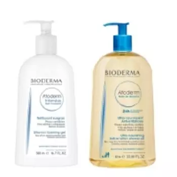 Bioderma - Гель-мусс Интенсив, 500 мл + Масло для душа, 1 л