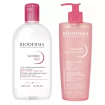 Bioderma - Набор "Очищение чувствительной кожи", 2 средства
