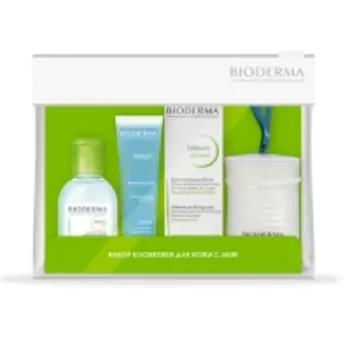 Bioderma Sebium - Набор для комбинированной и жирной кожи, склонной к акне, 30 мл + 100 мл + 45 мл