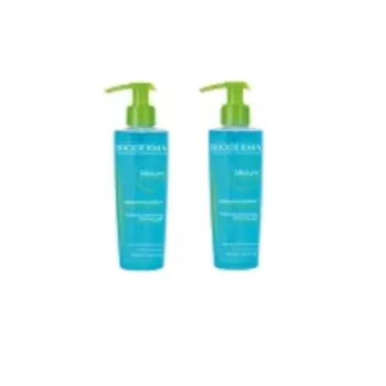 Bioderma Sebium Purifying Foaming Gel - Очищающий гель мусс, помпа, 2х200 мл