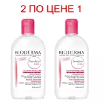 Bioderma - Очищающая вода, 2х500 мл