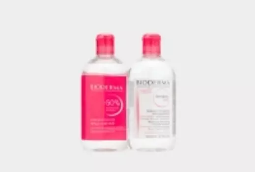 Bioderma Sensibio Н2О - Мицеллярная вода для чувствительной кожи, 2*500 мл