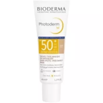 Bioderma - Солнцезащитный крем-гель M SPF 50+, светлый оттенок, 40 мл