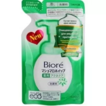 Biore - Очищающий мусс для умывания против акне, запасной блок, 130 мл