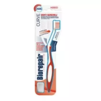 Biorepair CURVE Denti Sensibili - Зубная щетка изогнутая для чувствительных зубов