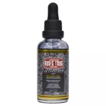 Boys Toys - Чёрное масло для бороды Black Beard Oil с содержанием древесного угля и масла чёрного тмина, 50 мл