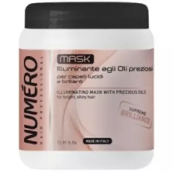 Brelil Numero Illuminating - Маска для придания бриллиантового блеска с маслом арганы и макадамии, 1000 мл