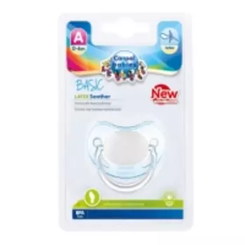 Canpol Basic - Пустышка анатомическая латексная, 0-6 месяцев