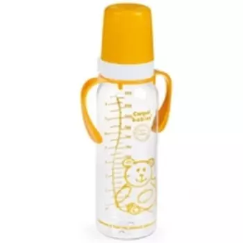 Canpol - Бутылочка тритановая с ручками с силиконовой соской 12+, 250 мл.