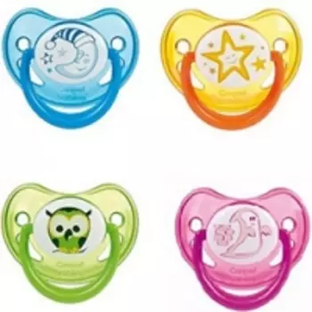 Canpol Night Dreams - Пустышка анатомическая силиконовая, 0-6