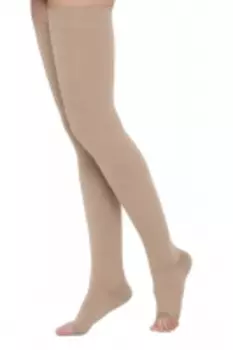 Центр Компресс - Чулки компрессионные с открытым мыском, II класс компрессии, размер 2, кремовые (1 пара)