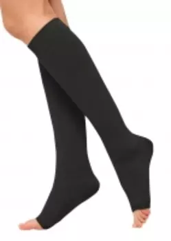 Центр Компресс - Гольфы компрессионные с открытым мыском, I класс компрессии, размер 5, черные (1 пара)
