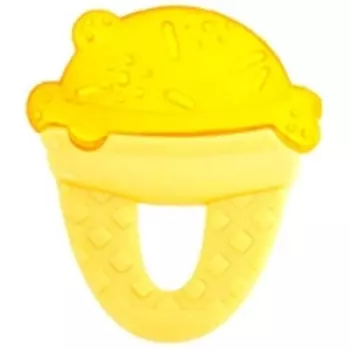 Chicco Fresh Relax - Прорезыватель-игрушка с 4-х месяцев, Мороженое, желтое