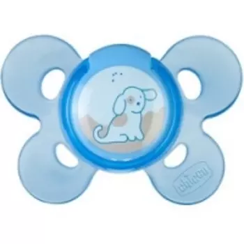Chicco Physio Comfort - Пустышка силиконовая Собачка, с 0-6 месяцев, 1 шт
