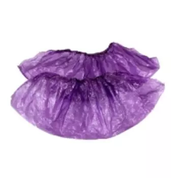 Чистовье - Бахилы медицинские одноразовые полиэтиленовые сиреневые 2,2 г., 1 х 100 шт