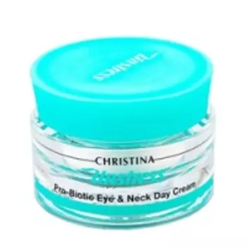 Christina Unstress Probiotic day cream for eye and Neck SPF8 - Дневной крем-пробиотик для кожи век и шеи, 30 мл