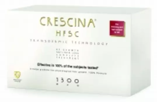 Crescina - Комплекс Transdermic для мужчин: лосьон для возобновления роста волос №20 + лосьон против выпадения волос №20