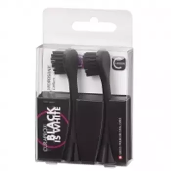 Curaprox - Набор насадок для звуковой зубной щетки Black is White